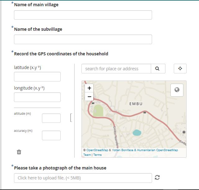 Data collection using Android mobile devices, Open Data Kit (ODK)