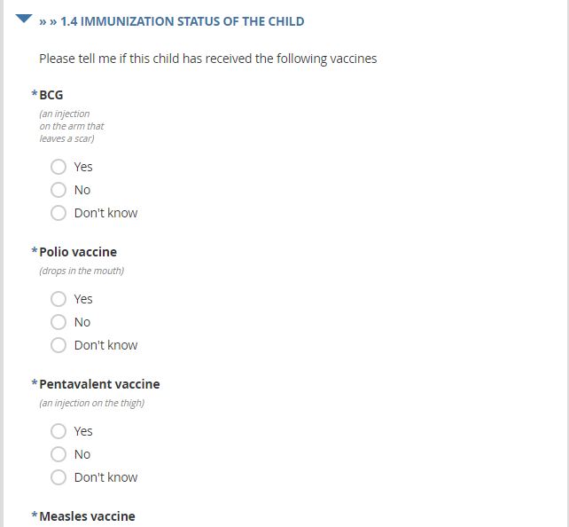 Data collection using Android mobile devices, Open Data Kit (ODK)